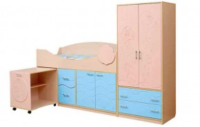 Набор мебели для детской Юниор -12.2 (700*1860) МДФ матовый в Игриме - igrim.mebel-74.com | фото