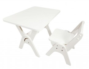 Детский растущий стол-парта и стул Я САМ "Умка" (Белый) в Игриме - igrim.mebel-74.com | фото