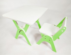 Детский растущий стол-парта и стул Я САМ "Умка" (Зеленый) в Игриме - igrim.mebel-74.com | фото