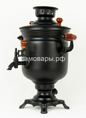 Электрический самовар "Черный Русский" матовая банка на 3 литра (Ограниченная серия) в Игриме - igrim.mebel-74.com | фото