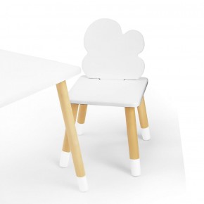 Комплект детской мебели стол и два стула Облачко (Белый/Белый/Береза) в Игриме - igrim.mebel-74.com | фото