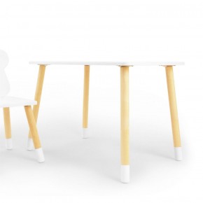 Комплект детской мебели стол и стул Звездочка (Белый/Белый/Береза) в Игриме - igrim.mebel-74.com | фото