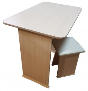 Кухонный стол ЛДСП + 2 табурета в Игриме - igrim.mebel-74.com | фото