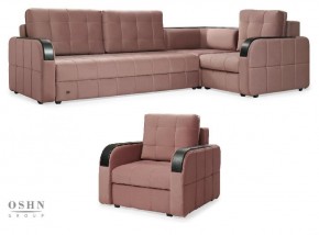 Комплект мягкой мебели Остин HB-178-18 (Велюр) Угловой + 1 кресло в Игриме - igrim.mebel-74.com | фото