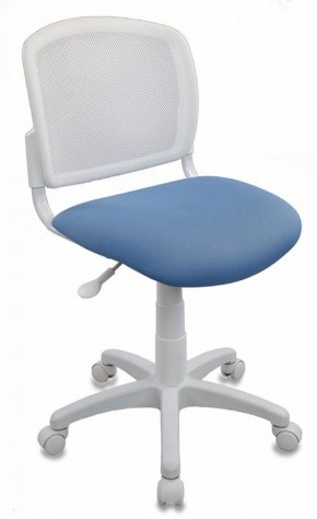 Кресло детское Бюрократ CH-W296NX/26-24 белый TW-15 голубой 26-24 в Игриме - igrim.mebel-74.com | фото