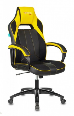 Кресло игровое Бюрократ VIKING 2 AERO YELLOW черный/желтый в Игриме - igrim.mebel-74.com | фото