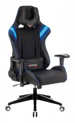Кресло игровое Бюрократ VIKING 4 AERO BLUE черный/синий в Игриме - igrim.mebel-74.com | фото
