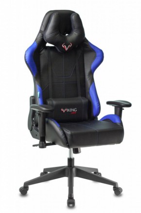 Кресло игровое Бюрократ VIKING 5 AERO BLUE черный/синий в Игриме - igrim.mebel-74.com | фото
