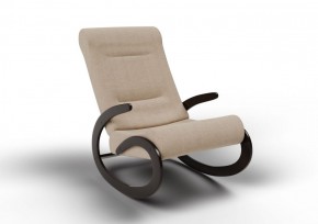 Кресло-качалка Мальта 10-Т-П (ткань/венге) ПЕСОК в Игриме - igrim.mebel-74.com | фото