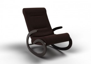 Кресло-качалка Мальта 10-Т-Ш (ткань/венге) ШОКОЛАД в Игриме - igrim.mebel-74.com | фото