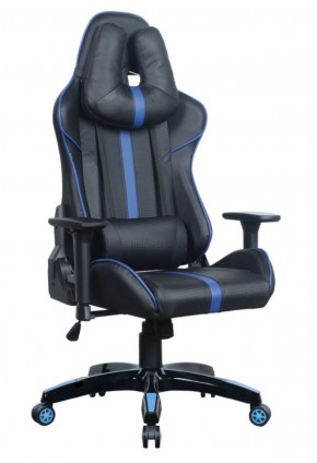 Кресло компьютерное BRABIX "GT Carbon GM-120" (черное/синее) 531930 в Игриме - igrim.mebel-74.com | фото