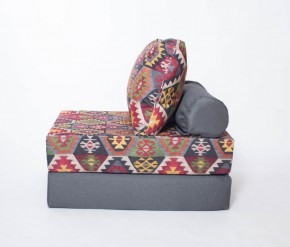 Кресло-кровать-пуф бескаркасное Прайм (мехико серый-графит) в Игриме - igrim.mebel-74.com | фото