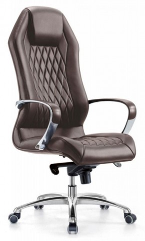 Кресло руководителя Бюрократ _AURA/BROWN коричневый в Игриме - igrim.mebel-74.com | фото