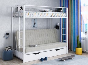 Кровать двухъярусная с диваном "Мадлен-ЯЯ" с ящиками в Игриме - igrim.mebel-74.com | фото