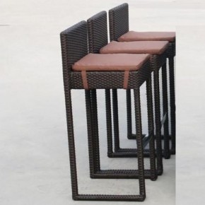 Плетеный барный стул Y390A-W63 Brown в Игриме - igrim.mebel-74.com | фото
