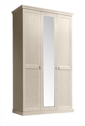 Шкаф 3-х дверный (с зеркалом) для платья и белья Венеция дуб седан (ВНШ1/3) в Игриме - igrim.mebel-74.com | фото
