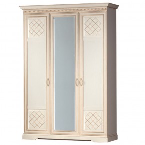 Шкаф для одежды 3-дверный №800 Парма кремовый белый в Игриме - igrim.mebel-74.com | фото