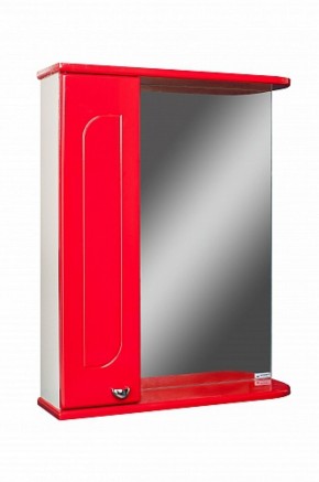Шкаф-зеркало Радуга Красный 50 левый АЙСБЕРГ (DA1122HZR) в Игриме - igrim.mebel-74.com | фото