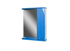 Шкаф-зеркало Радуга Синий металлик 50 ПРАВЫЙ АЙСБЕРГ (DA1128HZR) в Игриме - igrim.mebel-74.com | фото
