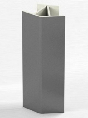 Угловое соединение для цоколя 135 гр. h100 мм (Алюминий, Белый, Черный, Сонома) в Игриме - igrim.mebel-74.com | фото