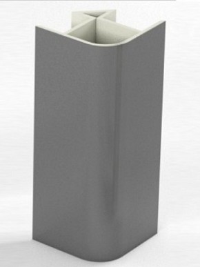 Угловое соединение для цоколя 90 гр. h100 мм (Алюминий, Белый, Черный, Сонома) в Игриме - igrim.mebel-74.com | фото
