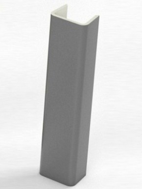 Торцевая заглушка  для цоколя h100 мм (Алюминий, Белый, Черный, Сонома) в Игриме - igrim.mebel-74.com | фото